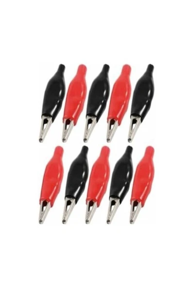 harry 10 Adet Krokodil Siyah Kırmızı Büyük Boy Kablosuz Timsah Ağzı ürün görseli