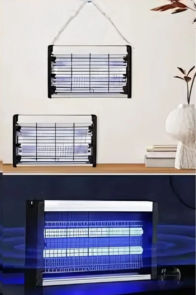 Rabelix Online Marketing 6W Elektrikli Uv Mor Mavi Işıklı Sessiz Sinek Kovucu Sivrisinek Öldürücü Lamba Kapan Cihaz - Resim 3