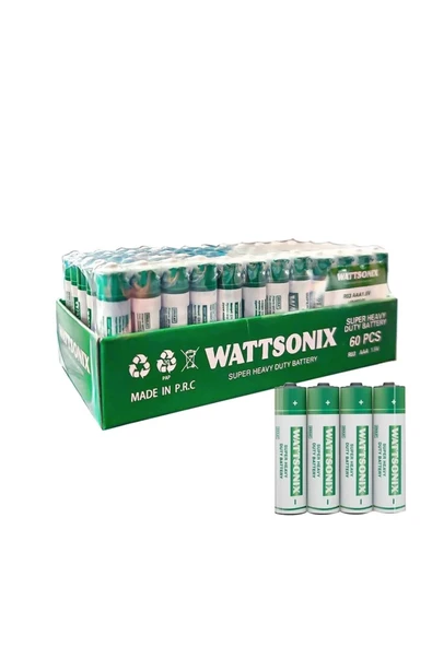 harry 60 Adet 1.5V R03 Karbon Çinko AAA İnce Kalem Pil Kumanda Pili ürün görseli