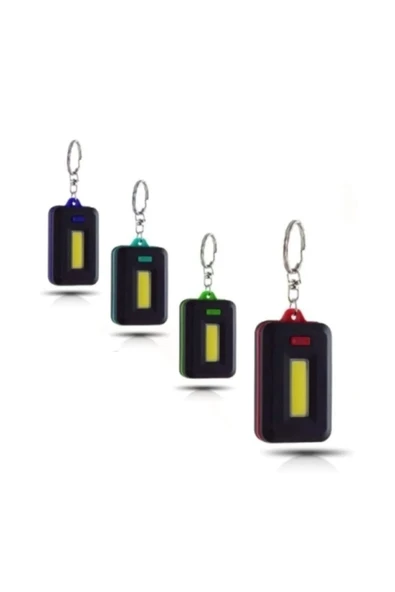 harry Anahtarlık El Feneri Cob Led Fener Mini Led Fener Flaşör ( 3 ADET PİL HEDİYE ) ürün görseli