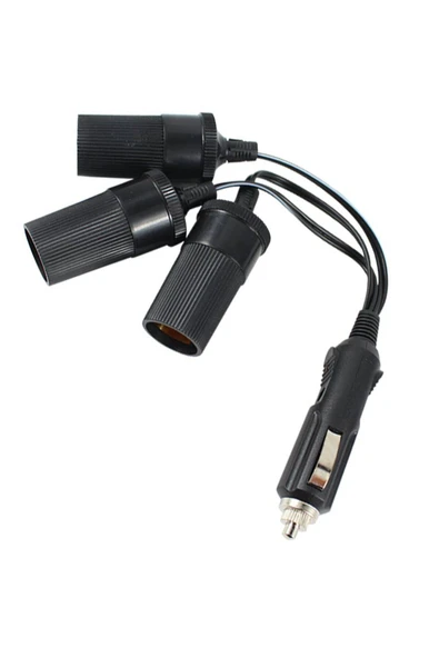 harry Oto Araç Çakmak Çoklayıcı Kablolu 3 Port Çakmaklık Çoğaltıcı (1 Erkek-3 Dişi) ürün görseli