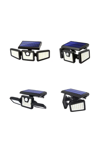 Rabelix Online Marketing Solar Güneş Enerjili 74 Ledli Hareket Sensörlü 3 Modlu Bahçe Balkon Aydınlatma Sokak Lambası - Resim 3