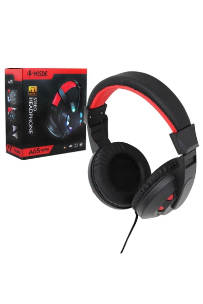 harry Aux Girişli Kablolu Mikrofonlu Kulak Üstü Oyuncu Kulaklığı-Gaming Kulaklık 95 Db Gürültü Engelleme - Resim 3