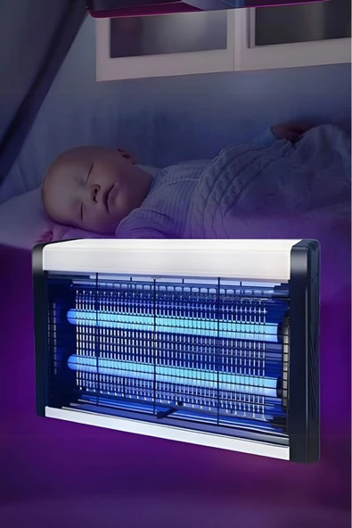 Rabelix Online Marketing 4W Elektrikli Uv Mor Mavi Işıklı Sessiz Sinek Kovucu Sivrisinek Öldürücü Lamba Kapan Cihaz ürün görseli