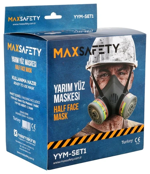 MaxSafety Yarım Yüz Maskesi YYM-100+YYF-110 - 1