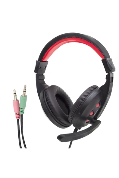 harry Aux Girişli Kablolu Mikrofonlu Kulak Üstü Oyuncu Kulaklığı-Gaming Kulaklık 95 Db Gürültü Engelleme ürün görseli