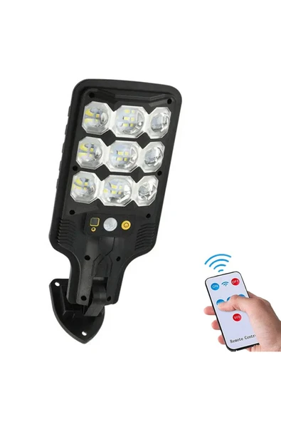 Rabelix Online Marketing 63 Smd Ledli Güneş Enerjili Cob Ledli Hareket Sensörlü Sokak Lambası LED Bahçe Aydınlatması - Resim 4