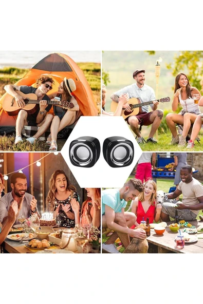harry Kablolu Usb Multimedya Speaker Mini Hoparlör Bilgisayar Tablet Pc Notebook Uyumlu - Resim 5