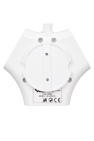 harry 3'LU 1.5 METRE KABLOLU USB'+TYPE-C GİRİŞLİ  AKIM VE ÇOCUK KORUMALI ÜÇLÜ PRİZ HIZLI ŞARJ ANAHTARLI - 4