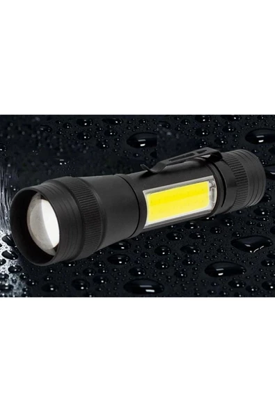 harry 3400 Lümen 500 Metre Mesafe Su Geçirmez Metal Şarjlı Power Ledli El Feneri - 1