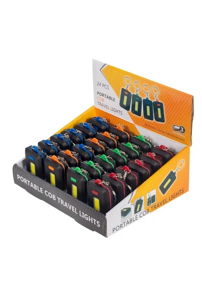 harry Anahtarlık El Feneri Cob Led Fener Mini Led Fener Flaşör ( 3 ADET PİL HEDİYE ) - Resim 5