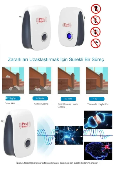 harry Ultrasonik Haşere Kovucu, Ultrasonik Kemirgen Kovucu Böcek Kovucu, Ultrasonik Sivrisinek Kovucu - Resim 5