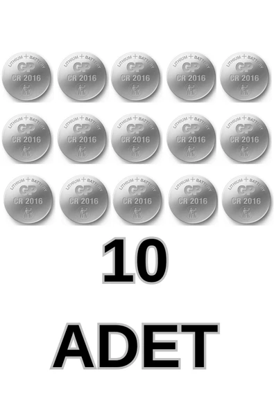 harry 10 Adet Cr2016 Lityum Pil (quartz Saat,uzaktan Kumanda,alarm Kumandası,kapı Kumandası,araç Kumandası ürün görseli
