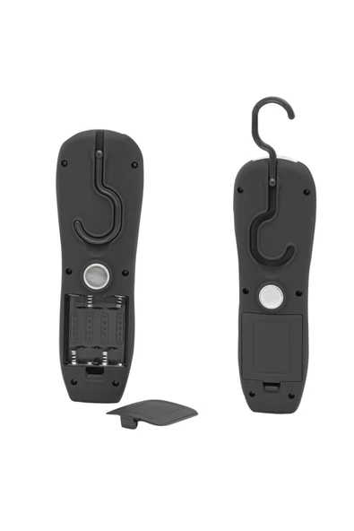 harry 4xAAA Pilli Kancalı Mıknatıslı Cob Ledli 200 Lümen Çalışma Lambası Tamirci Lambası - Resim 3