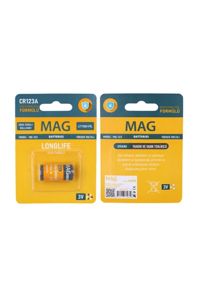 harry 2 Adet CR123A 3 Volt Lityum Pil Fotoğraf Makinesi Pili-Uzun Ömürlü Skt-2034 - 4