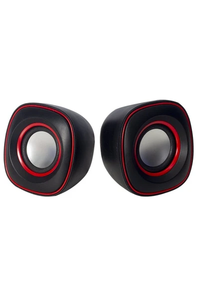 harry Telefon-Tablet-Bilgisayar ile Uyumlu 1+1 Oval Model Mini Usb Hoparlör-Speaker (2*3 WATT) 80dB - 1