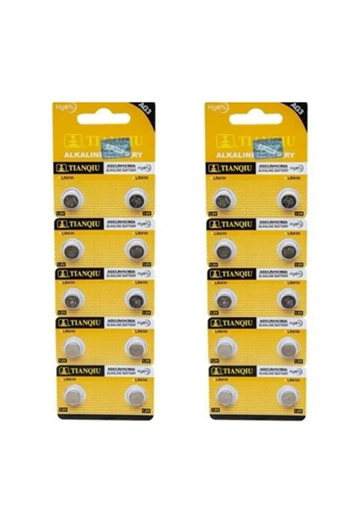 harry 20 Adet Ag3 Lr41 392 192 10 Adet Ateş Ölçer Ve Saat Pili Tıanqıu - Resim 2