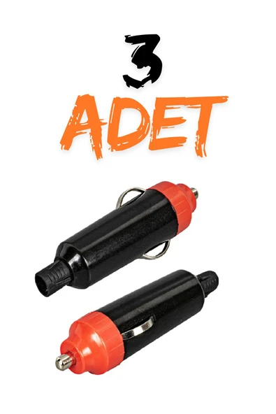 harry 3 Adet 12 Volt Sigortlalı Seyyar Motorsiklet Otomobil Araç Çakmaklık Fişi Soketi ürün görseli