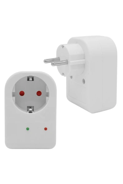 Rabelix Online Marketing 2 Adet Tekli Akım ve Çocuk Korumalı Priz Led Göstergeli 3500 Watt 16 Amper - 2