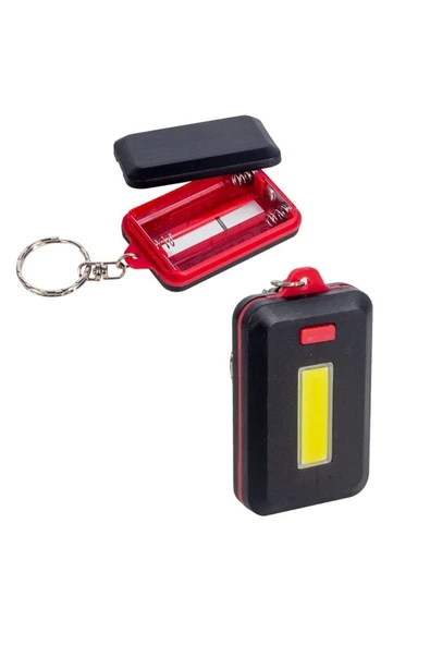 harry Anahtarlık El Feneri Cob Led Fener Mini Led Fener Flaşör ( 3 ADET PİL HEDİYE ) - Resim 4
