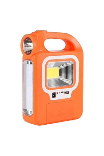 harry Şarjlı Güneş Enerjili 2.6 Mt Kablolu Ampullu Led Solar Powerbank Özellikli Işıldak - Resim 8