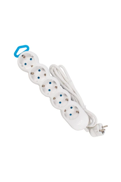 harry 5'lı 1.5 Metre Kablolu Askılı Akım Koruma Çocuk Ve Yangın Koruma 3500 Watt ürün görseli