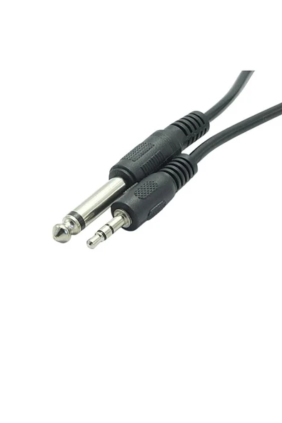 harry 3 Metre Bilgisayar Amfi Ses Ara Kablosu-3.5 mm Stereo 6.5 mm Aux Ses Kablosu 3Mt - 4