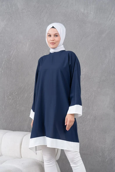 garnili diz boyu sala tunik - Resim 6