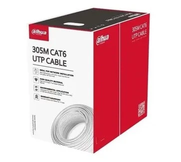 Dahua PFM920I-6UN-C 305m Cat6 UTP 0.53 OFC+PVC+Flame Retard Kablo ürün görseli 1