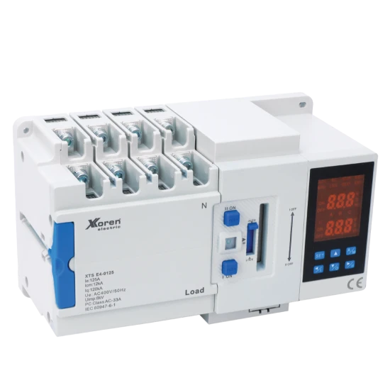 XKOREN 250A 4 Kutup Elektronik Kompakt Minimal Tasarım Otomatik Transfer Şalteri ürün görseli 1