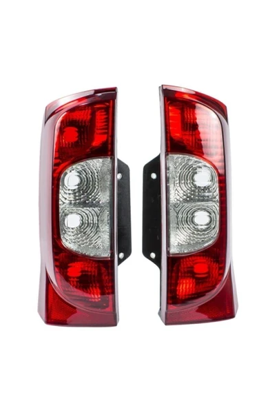 Enva Otomotiv Fiat Fiorino Sağ Sol Arka Stop Lambası Farı Takımı 2008-2016 Bagaj Kapağı Yana Açılır Tip ürün görseli
