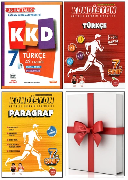 KURMAY 7. SINIF KKD TÜRKÇE+NEWTON KONDİSYON TÜRKÇE+PARAGRAF+HEDİYE YP (4 KİTAP)