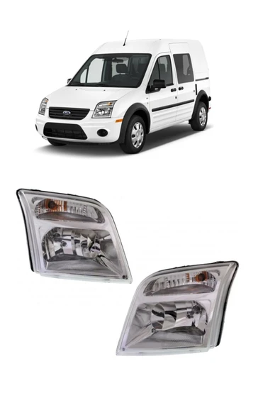 GENEL MARKALAR Ford Connect Sağ + Sol Ön Far Takımı Motorlu 2002-2013 ürün görseli