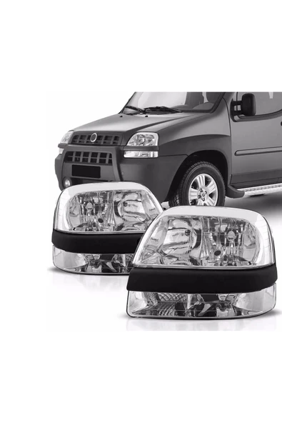 AYFAR Fiat Doblo Sağ Sol Ön Far Lambası Takımı Manuel 2001--2005 ürün görseli