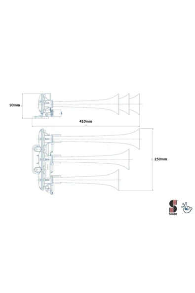 Seger 12 Volt Arap Saydırmalı Korna ( Dali Dali Korna ) 86eh Ean - 8698520203395 - 4