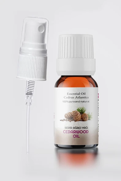 PROCLİS Sedir Ağacı Yağı, %100 Doğal Uçucu Yağ, Cedarwood Oil 10ml Sprey Başlıklı