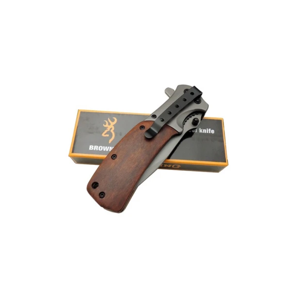 Browning Çakı Ahşap Sap Ürün Kodu: A342 21 CM - Resim 2