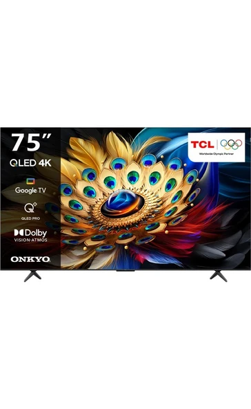 TCL 75C655GTV 75'' 189 Ekran Uydu Alıcılı 4K Ultra HD Google QLED TV