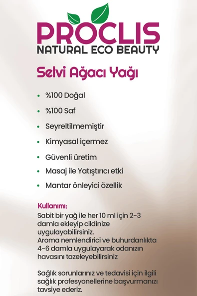PROCLİS Selvi Ağacı Yağı, %100 Doğal Uçucu Yağ Cypress Oil 10 ml Sprey Başlıklı - 5