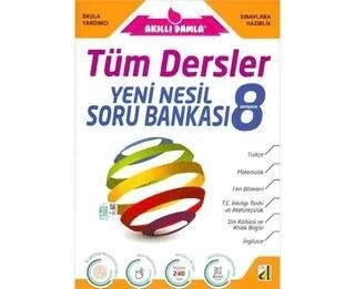 Damla Yayınları 8. Sınıf Akıllı Damla Tüm Dersler Yeni Nesil Soru Bankası