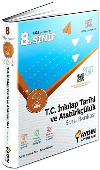 8. Sınıf Lgs Tc İnkılap Tarihi Ve Atatürkçülük Üç Adım Soru Bankası ürün görseli 1