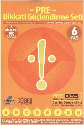 Adeda Pre Dikkati Güçlendirme Seti Anasınıfı 6 Yaş ürün görseli 1