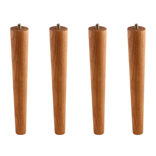 Ahşap 4’lü Set Doğal Kahverengi Boyalı Masa ve Sehpa Ayağı Dekoratif Bohem Model Mobilya Yedek Parça ürün görseli