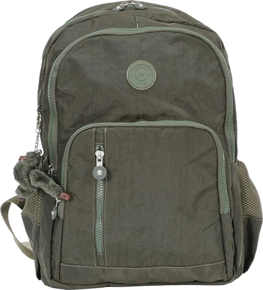 Pippa Yogi Dört Bölmeli Krinkıl Okul ve Günlük Sırt Çantası - Kız ve Erkek - Yeşil - CNT8030-02 ürün görseli