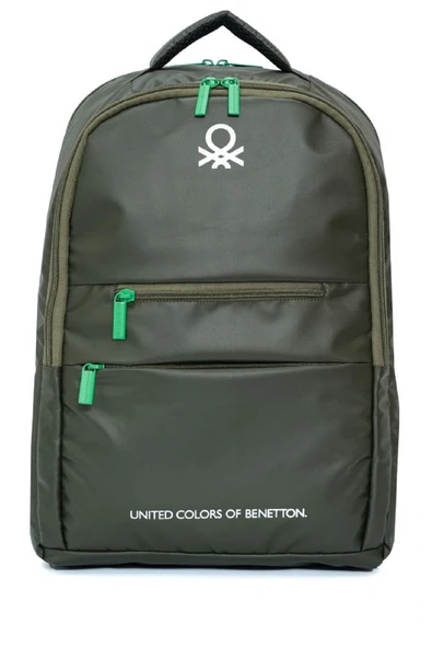 United Colors Of Benetton Unisex Okul, Günlük ve Seyahat Sırt Çantası - Haki - 20831 - 2