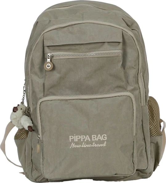 Pippa İlus Dört Gözlü Okul ve Günlük Sırt Çantası (Krem - Kadın - CNT8035-03) ürün görseli