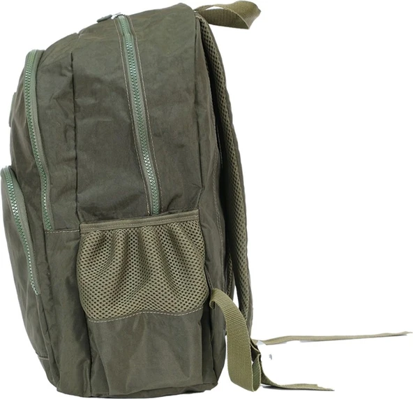 Pippa Yogi Dört Bölmeli Krinkıl Okul ve Günlük Sırt Çantası - Kız ve Erkek - Yeşil - CNT8030-02 - Resim 6