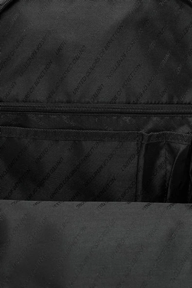 United Colors Of Benetton Unisex Okul, Günlük ve Seyahat Sırt Çantası - Siyah - 20842 - Resim 4