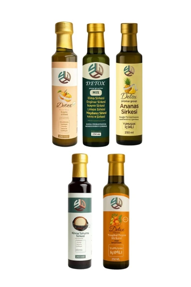 Promar 5Lİ LEZZET DOĞAL DETOX SİRKELERİ 250 ML X5 ADET ürün görseli