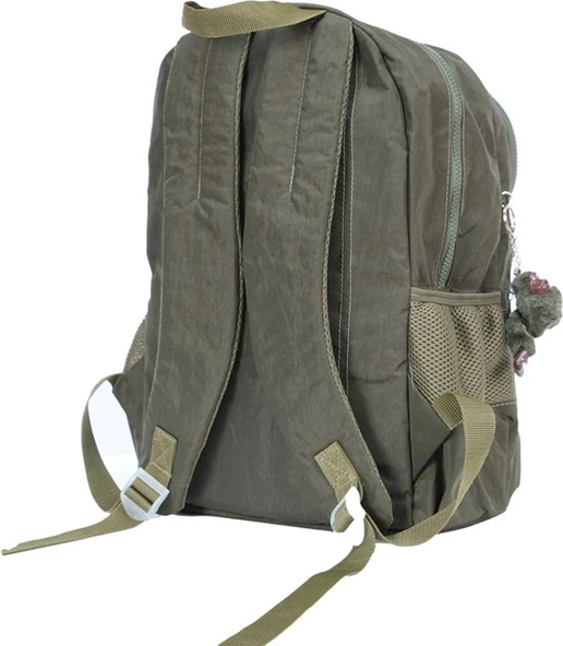 Pippa Yogi Dört Bölmeli Krinkıl Okul ve Günlük Sırt Çantası - Kız ve Erkek - Yeşil - CNT8030-02 - Resim 3